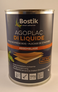 COLLE NEOPRENE AGOPLAC DI LIQUIDE 1 L COLLE CONTACT avec DURCISSEUR INCORPORE